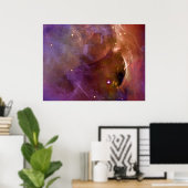 Poster Orion Nebula saumon rose NASA (Bureau à domicile)