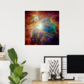 Poster Orion Nebula (télescopes Hubble & Spitzer) (Bureau à domicile)