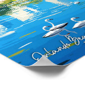 Poster Orlando Beach Floride illustration de voyage vinta (Coin)