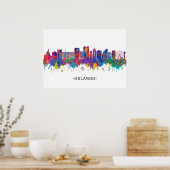Poster Orlando Florida Skyline (Cuisine)