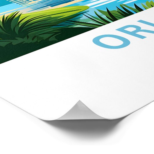 Poster Orlando Floride Imprimer (Coin)