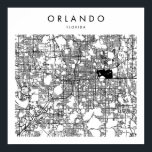 Poster Orlando Floride Minimal moderne carte des rues<br><div class="desc">Orlando Floride Minimal moderne carte des rues</div>