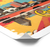 Poster Orlando Floride Pop Art Voyage Illustration (Coin)