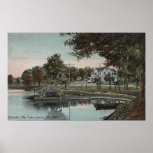 Poster Orlando, Floride - Vue d'une anse au lac