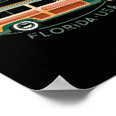 Poster Ormond Beach Floride Surf Vintage (Coin)