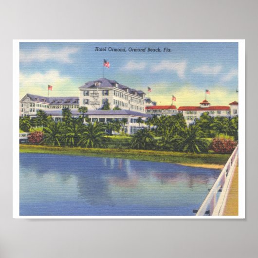 Poster Ormond Hotel, Ormond Beach Floride (Devant)