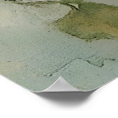 Poster ornamental harp surrounded by white flowers (Coin)