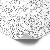 Poster Ornamental Heart Filigree Coloring Page Artwork (Coin)