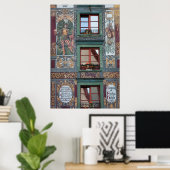 Poster Ornate Fresco Detail, Allemagne (Bureau à domicile)