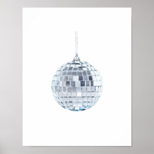 Poster Ornement de boule de miroir