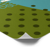 Poster Ornement d'espace abstrait et continu constitué de (Coin)