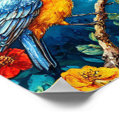 Poster Ornement d'oiseaux (Coin)