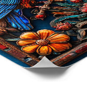 Poster Ornement d'oiseaux (Coin)