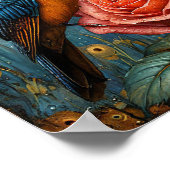 Poster Ornement d'oiseaux (Coin)