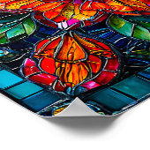 Poster Ornement floral (Coin)