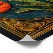 Poster Ornement floral (Coin)