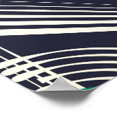 Poster Ornement Géométrique Antique, Texture Design. (Coin)