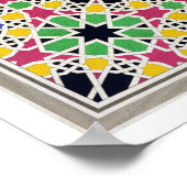 Poster Ornement mosaïque dans le côté sud de la Cour de (Coin)