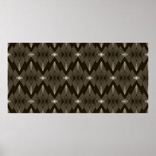Poster Ornement motif vintage sans soudure avec âge styli