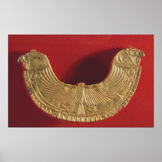 Poster Ornement pectoral forme les arbres de faucons (Devant)