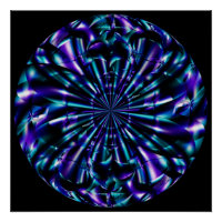Ornemental | Art fractal bleu et violet