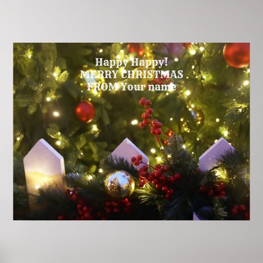 Poster Ornements de Noël (Devant)