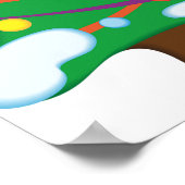 Poster Ornements de Noël décoratifs (Coin)