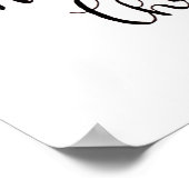 Poster Ornements de sapin de Noël bleus (Coin)
