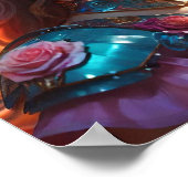 Poster Ornements Floraux (Coin)