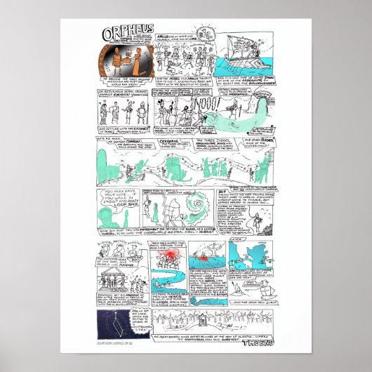 Poster Orphée - bande de greekmythcomix (Devant)
