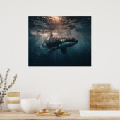 Poster Orque nageant dans les eaux profondes (Cuisine)