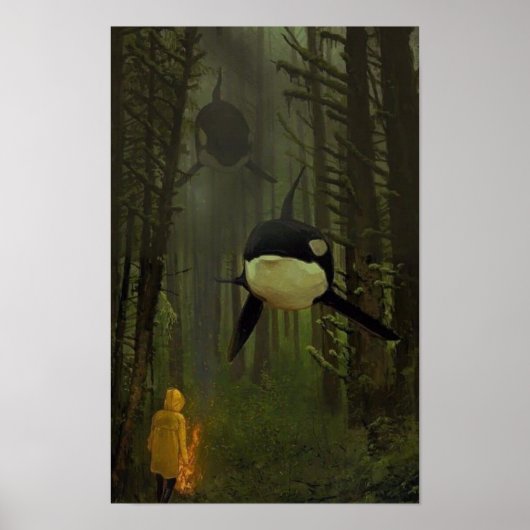 Poster Orques dans une forêt mystique (Devant)