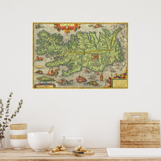 Poster Ortelius Iceland (Cuisine)