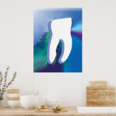 Poster Orthodontiste Dentiste Art dentaire Blanc (Cuisine)