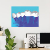Poster Orthodontiste Dentiste Conception de dents (Bureau à domicile)