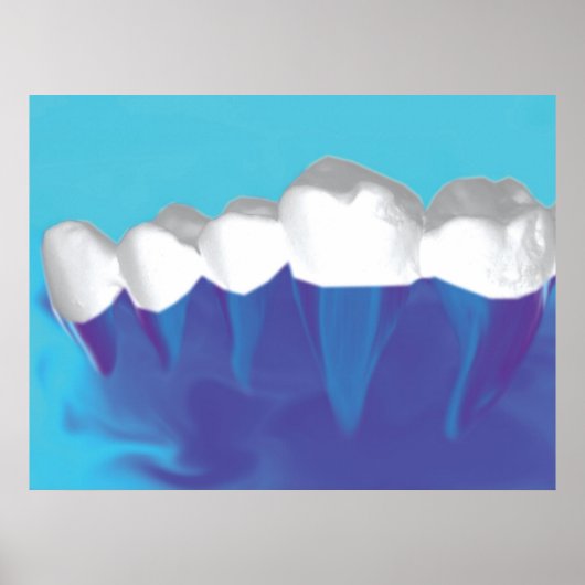 Poster Orthodontiste Dentiste Conception de dents (Devant)