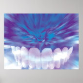 Poster Orthodontiste des dents blanches (Devant)