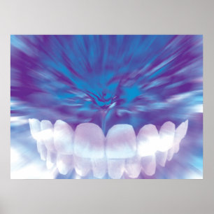 Poster Orthodontiste des dents blanches