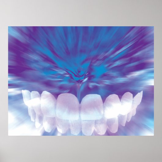 Poster Orthodontiste des dents blanches (Devant)