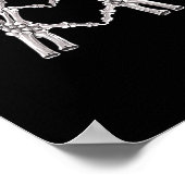 Poster Orthopédie Squelette Coeur main Ortho Infirmière R (Coin)