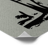 Poster Orthopédique Crooked Tree Grey Faux Flannel (Coin)