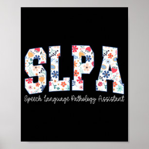 Poster Orthophonie florale Istant Slpa
