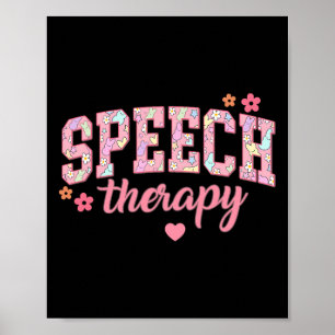 Poster Orthophonie Thérapeute de la communication de Pâqu