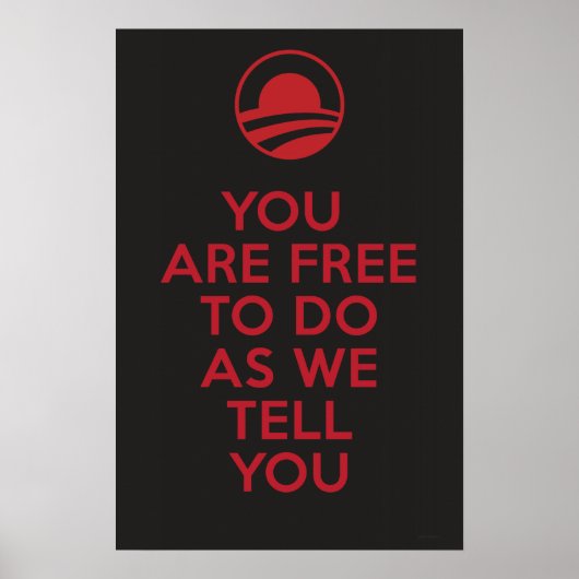 Poster Orwellien Obama 2 (Devant)