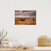 Poster Os de buffle labourés par Harvey Thomas Dunn (Cuisine)
