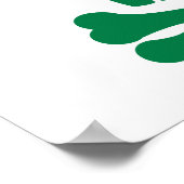 Poster os shamrocks du crâne irlandais (Coin)