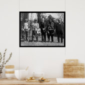 Poster Osage Indians et le président Coolidge 1925 (Cuisine)