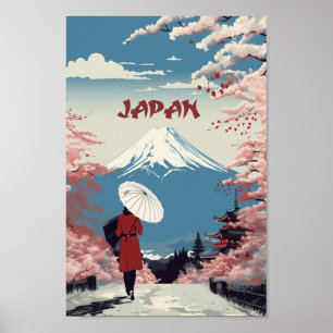 Poster Osaka Japon Vintage célèbre Travel Place