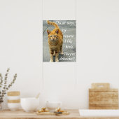 Poster oscar aime les oiseaux (Cuisine)