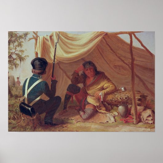 Poster Osceola en captivité, vers 1837 (Devant)